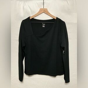 Black long sleeve with unique collar